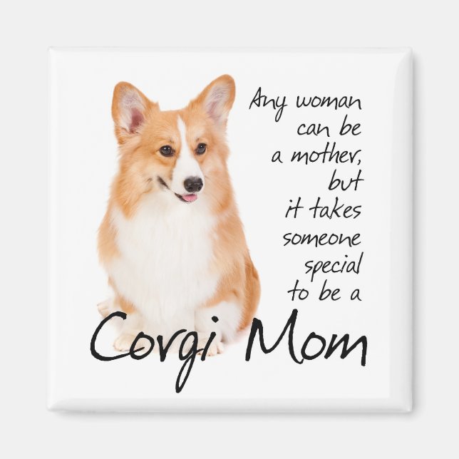 Pembroke Welsh Corgi Mom Magnet (Devant)
