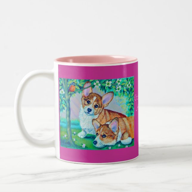 Pembroke Welsh Corgi Mugs (Gauche)