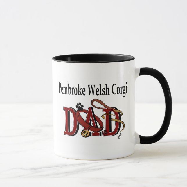 Pembroke Welsh Corgi Papa Mug (Droite)