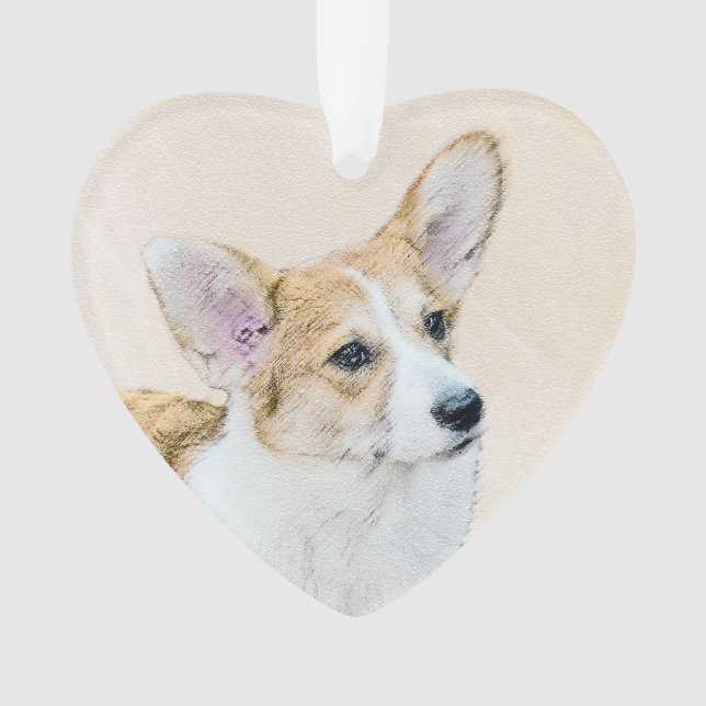 Pembroke Welsh Corgi Peinture - Art Chien original (devant)