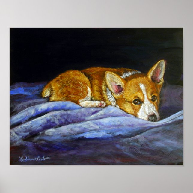 Pembroke Welsh Corgi Poster Imprimer (Devant)