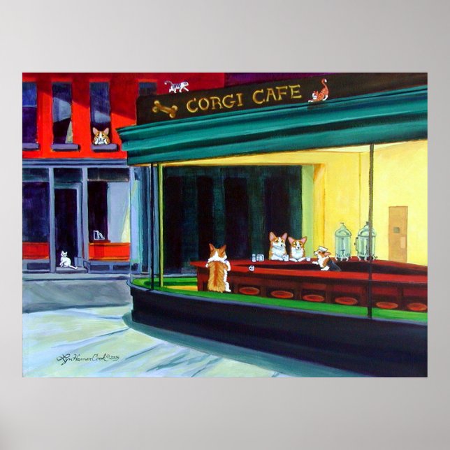 Pembroke Welsh Corgi Poster Imprimer (Devant)