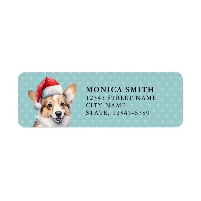 Pembroke Welsh Corgi Retourner les étiquettes d'ad (Devant)