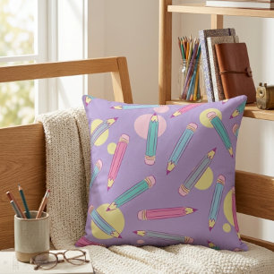 Pencil Party   Coussin Lavande