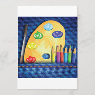 Pencils Et Invitations De Pinceaux