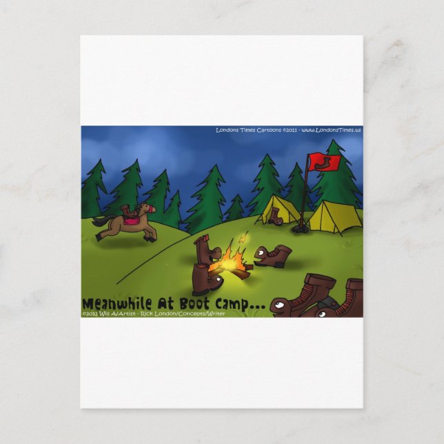 Pendant ce temps @ Boot Camp Funny Cartes Tee - sh (Devant)