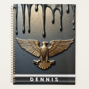 Pendentif Aigle Royal Métallique Liquide