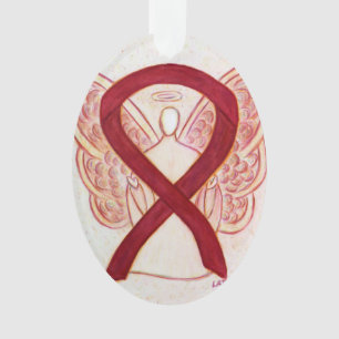 Pendentif de l'ornement de l'ange du ruban de sens