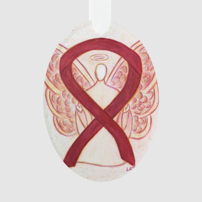 Pendentif de l'ornement de l'ange du ruban de sens (devant)