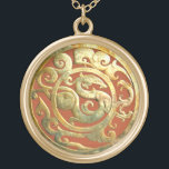 Pendentif d'or d'objet façonné chinois de<br><div class="desc">L'objet façonné exquis, conçu dans un concept unique et a été artistiquement fait de jade, excavé à partir de la tombe du roi du sud de Yue à partir de la dynastie de Han, le 2ème centry AVANT JÉSUS CHRIST. Fait un cadeau très rare et unique avec une beauté intemporelle...</div>