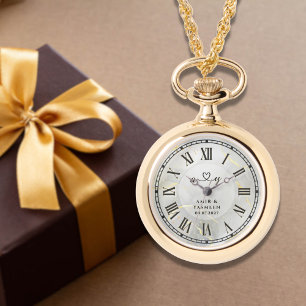 Pendentif Montre Collier en Or   Cadeau Souvenir