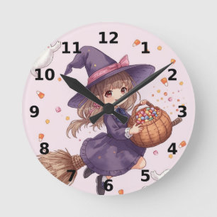 Pendule murale Halloween Candy Witch
