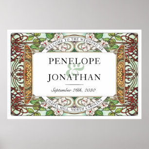 PENELOPE 01 A - Affiche de bienvenue Mariage grand