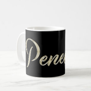 Penelope white gold Handwriting Tasse de café