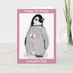 PENGUIN AGE CARTE CARTE CARDIAQUE anniversaire etc