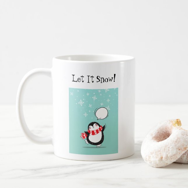 Penguin Christmas Mug (Avec donut)