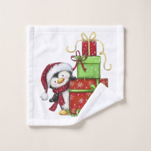 Penguin de Noël avec cadeaux - Décor festif