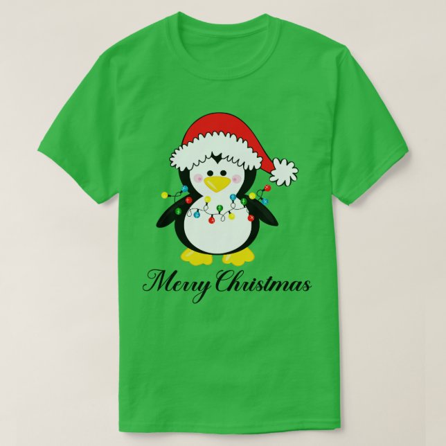 Penguin de Noël Classique TShirt TS TShirt (Design devant)