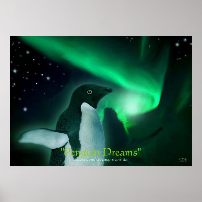 PENGUIN DREAMS Art Poster (Devant)