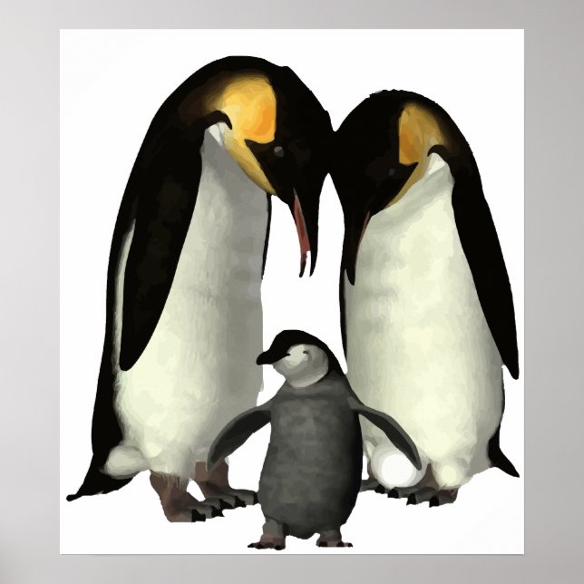Penguin Family Poster (Devant)