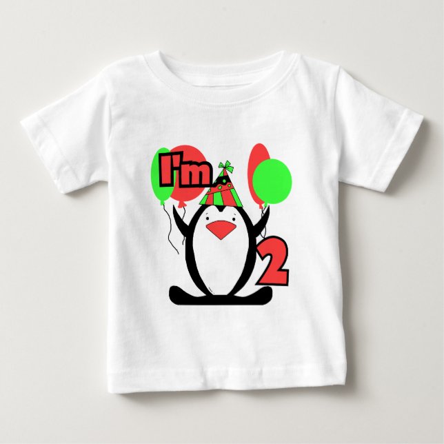 Penguin Je suis deux t-shirts et cadeaux (Devant)