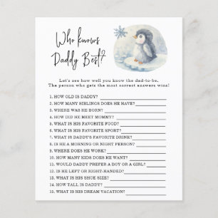 Penguin - Jeu Qui connaît le mieux papa