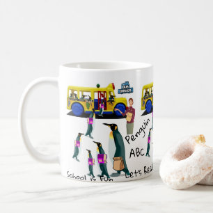 Penguin School Bus Driver Teacher Mug