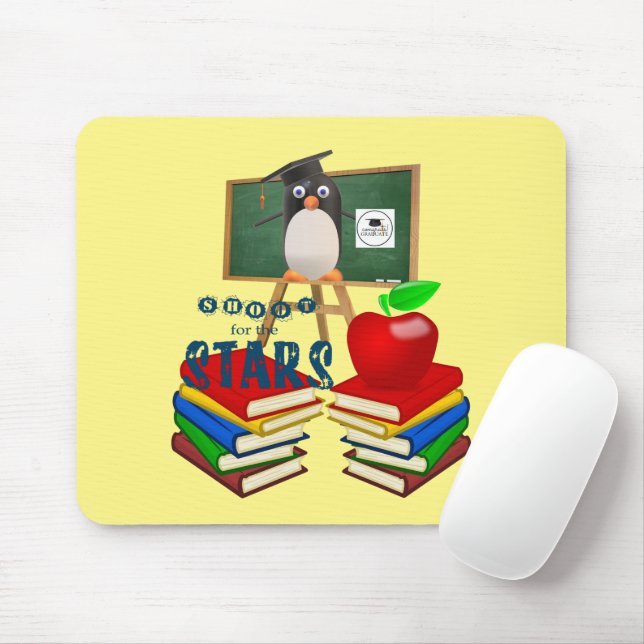 Penguin School Teacher Souris Pad! Tapis de souris (Avec souris)