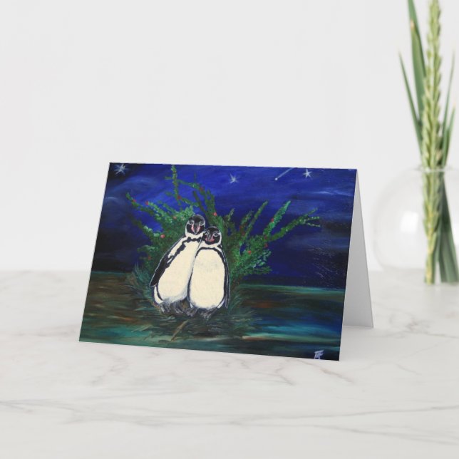 Penguine Valentine - Carte de voeux (Devant)