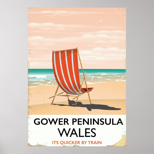 Péninsule de Gower au Pays de Galles affiche de vo (Devant)