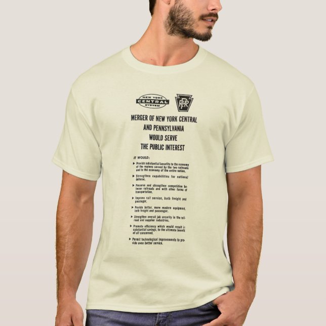 Penn Central Railroad fusion T-Shirt (Devant)