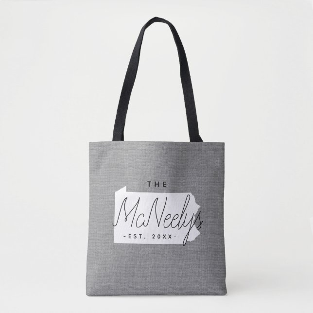 Pennsylvania Family Monogram Sac fourre-tout (Devant)
