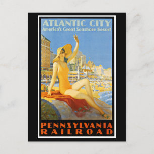 Pennsylvania Railroad to Atlantic City Carte posta