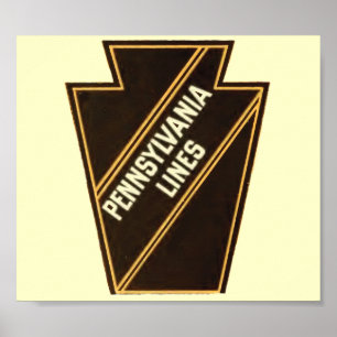 Pennsylvania Railroad Vintage Logo  Poster
