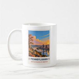 Pennsylvania USA – Vintage Travel Mug
