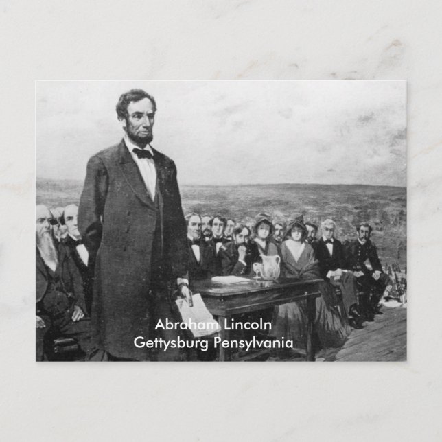 Pennsylvanie Abraham Lincoln Gettysburg Carte post (Devant)