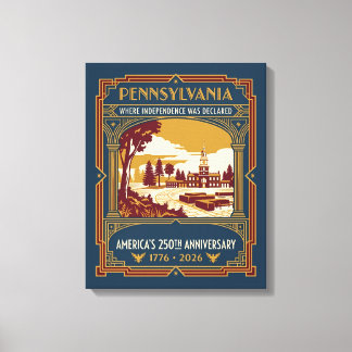 Pennsylvanie Art Déco 250e anniversaire de l'Améri