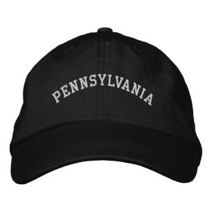 Pennsylvanie brodé Casquette ajustable noir