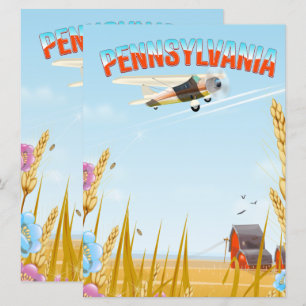 Pennsylvanie poster Voyage rural Magnet