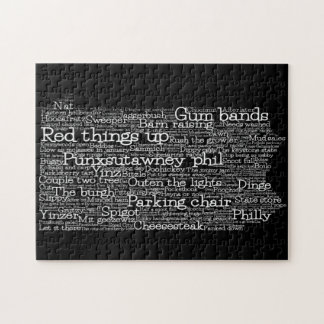 Pennsylvanie USA Slang Word Art Map Jigsaw Puzzle