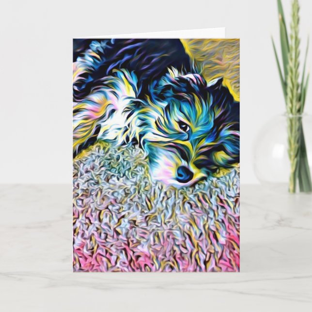 Penny le carte pour notes de Morkie (Devant)