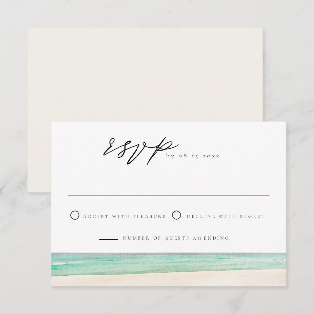 PENSACOLA BEACH Destination Voyage Carte RSVP (Devant / Derrière)