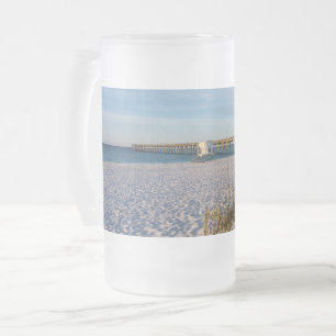 Pensacola Dunes de sable Quai Matin Gelé Beer Mug