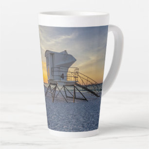 Pensacola Lifeguard Station Sunrise Latte Mug
