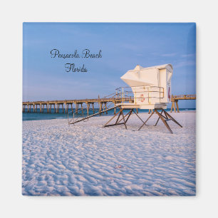 Pensacola Matin Lifeguard Stand And Pier Magnet