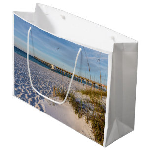 Pensacola Sand Dunes Pier Matin Grand Sac Cadeau