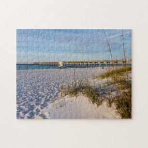 Pensacola Sand Dunes Pier Matin Jigsaw Puzzle