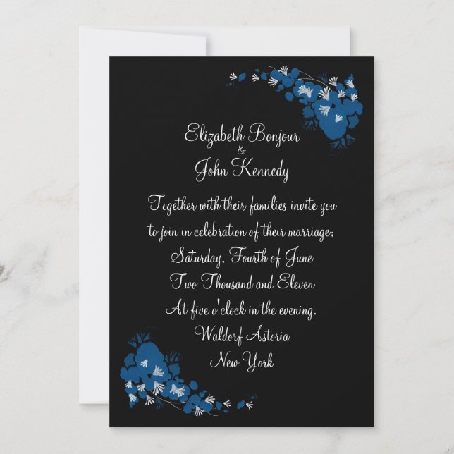 Pensamiento ~ Invitation Mariage Enregistrer la da (Devant)