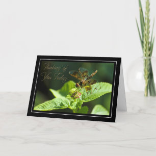 Pensée à vous carte de libellule