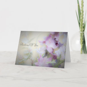 Pensée à vous carte de voeux florale